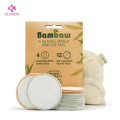 high quality reusable eco-friendly cotton Pads washable bamboo rounds make up organic cotton pad